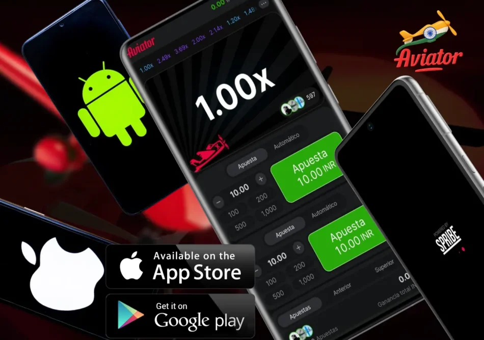 Online casino game app, Android and iOS symbols